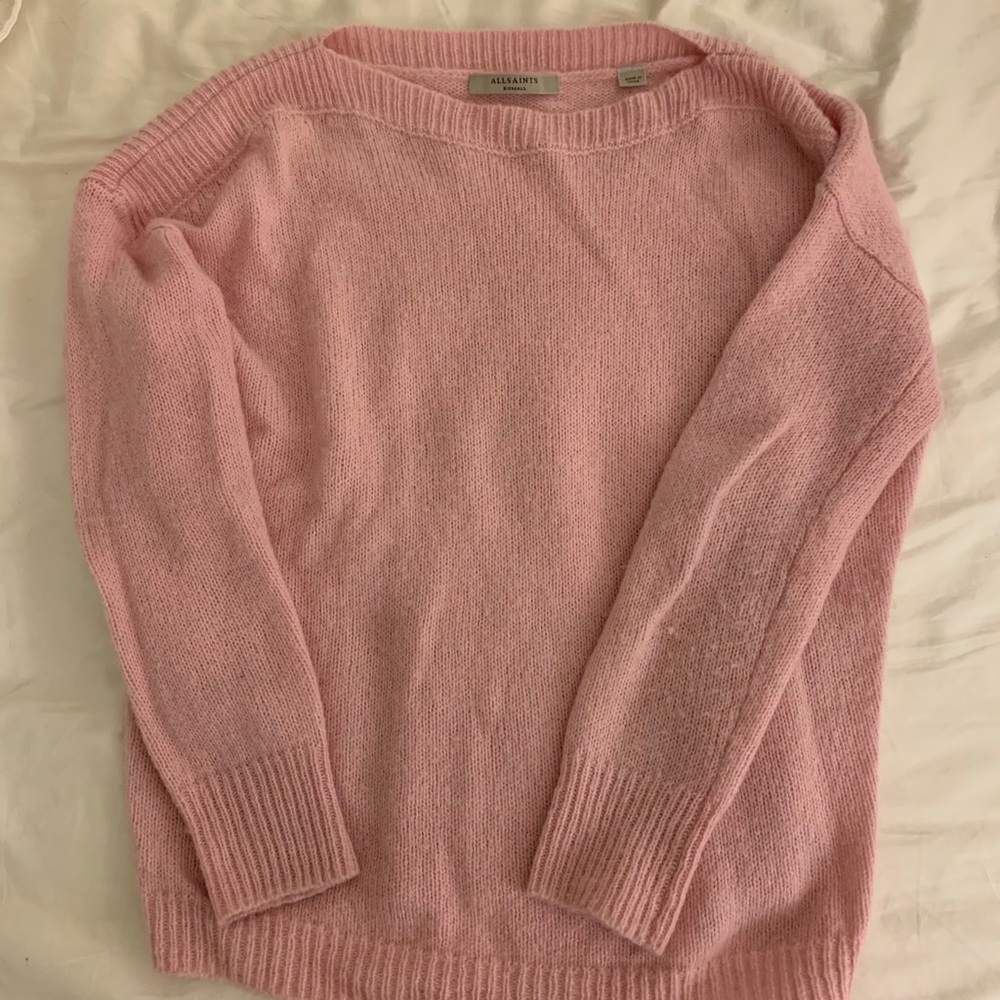 All Saints Pink knit sweater